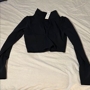 PrettyLittleThing Black Long Sleeve Blouse